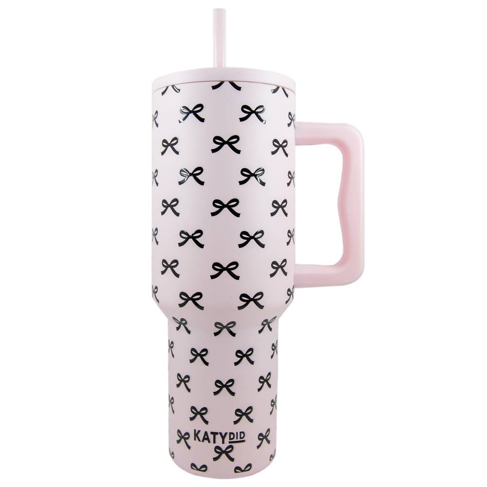 Black & Pink Mini Bows 38 Oz