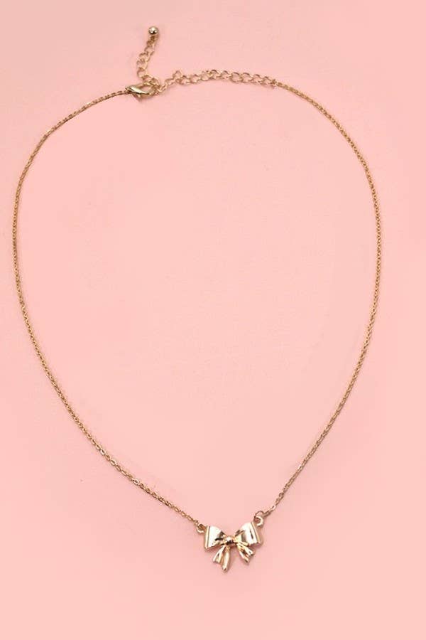 Mini bow necklace