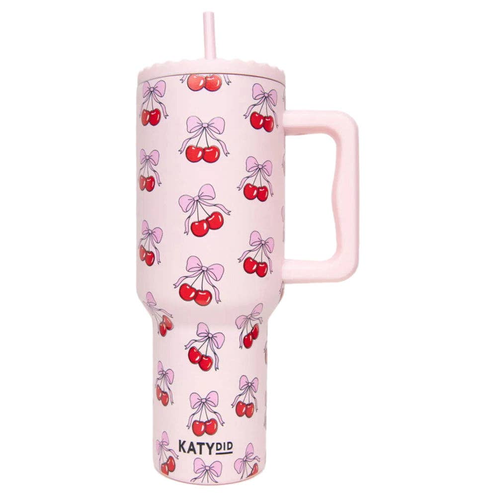 Cherry Bow 38 Oz Cup