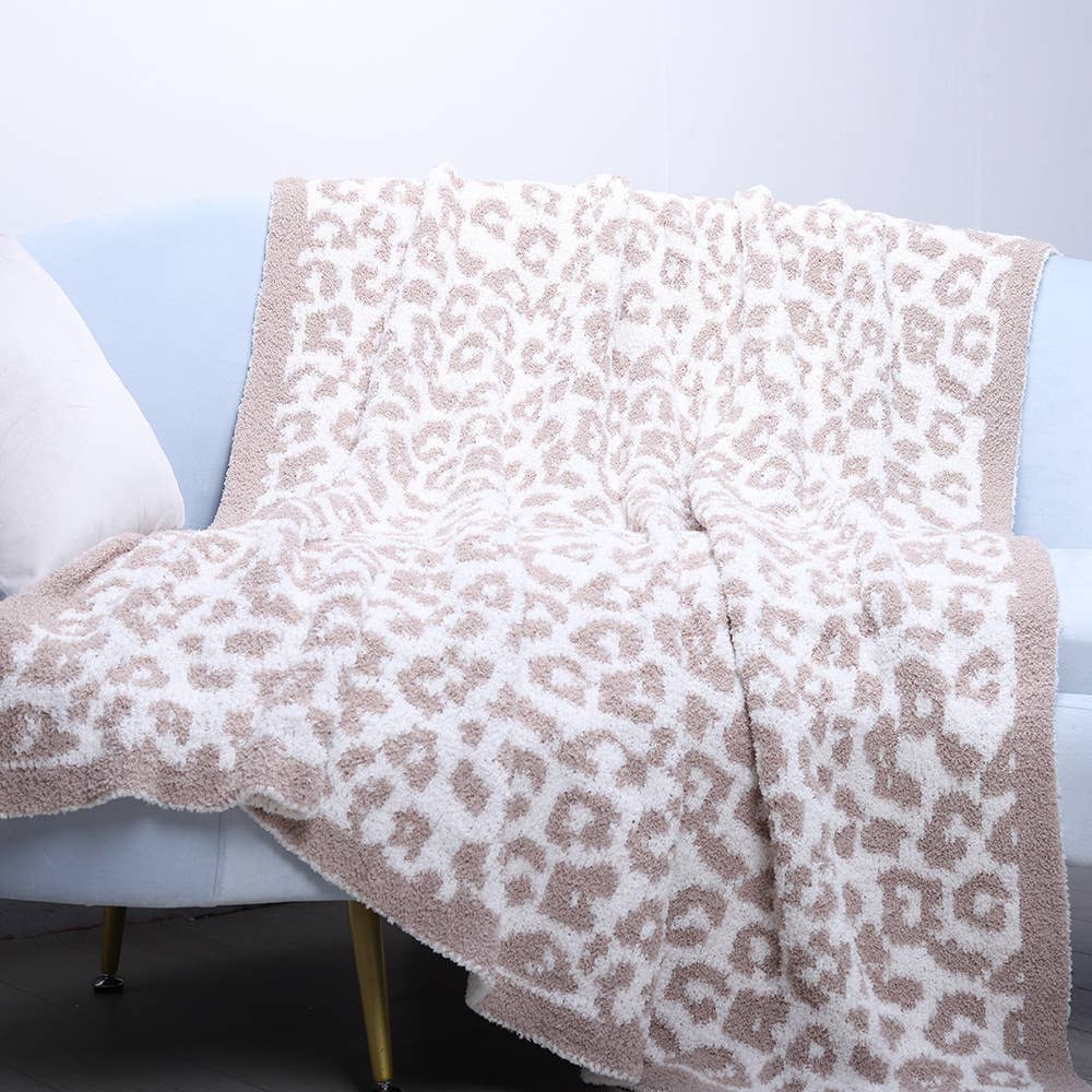 Leopard Plush Baby Blanket