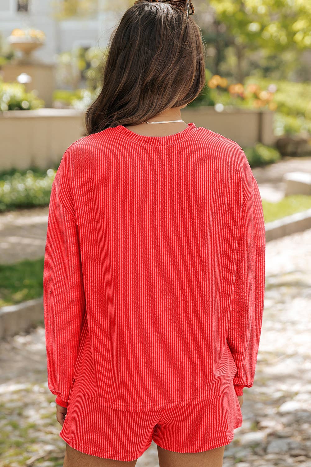 Red Long Sleeve & Short Set