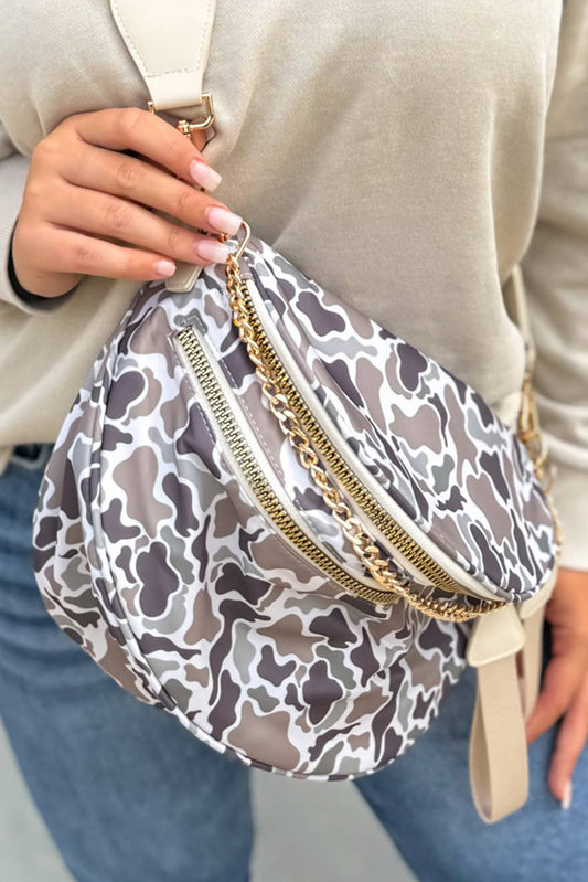 Camo & Gold Crossbody