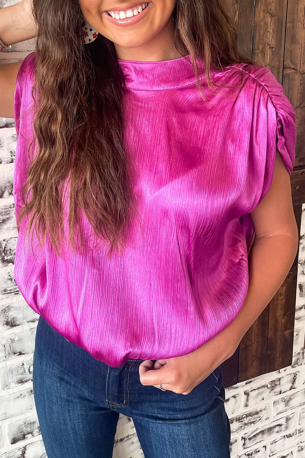 Magenta Rush Blouse