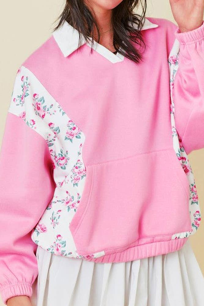 Bubblegum Blossoms Pullover