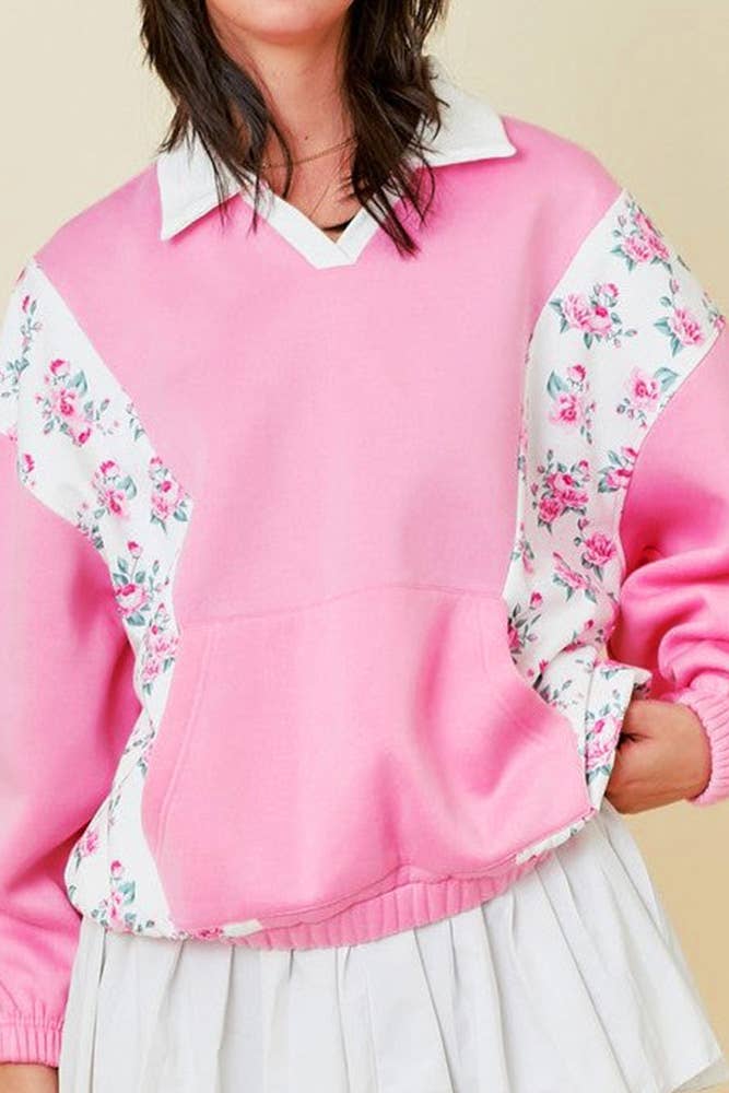 Bubblegum Blossoms Pullover