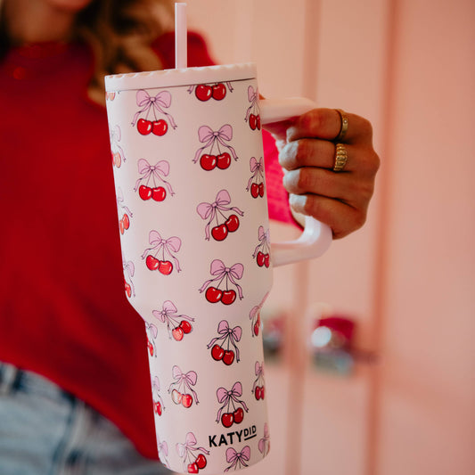 Cherry Bow 38 Oz Cup