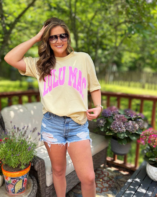 Lulu Mac Yellow and Pink Stripes