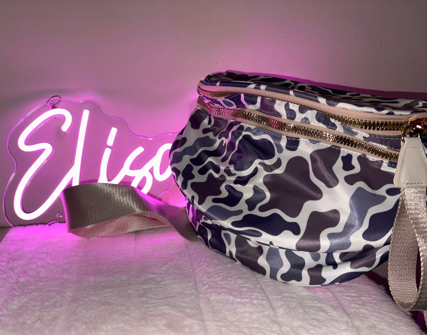 Camo & Gold Crossbody