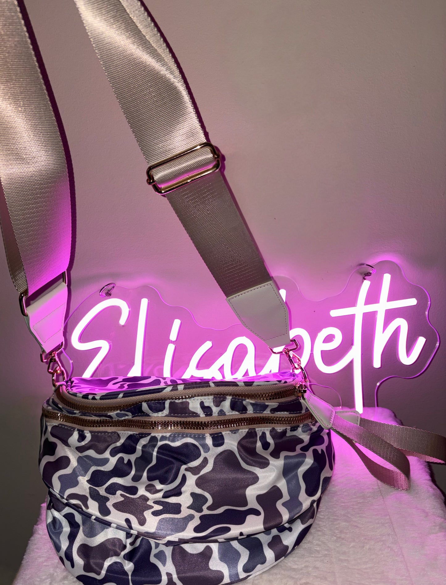 Camo & Gold Crossbody