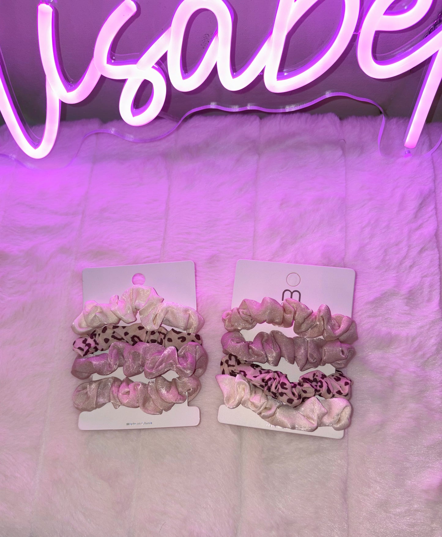 Multi Colored Scrunchie Set