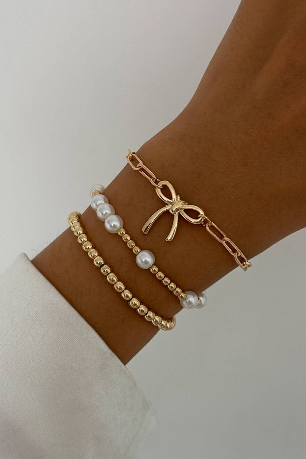 Bow Babe Pearl Bracelet