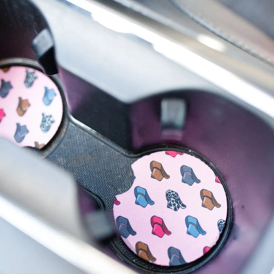 Cowgirl Car Coasters