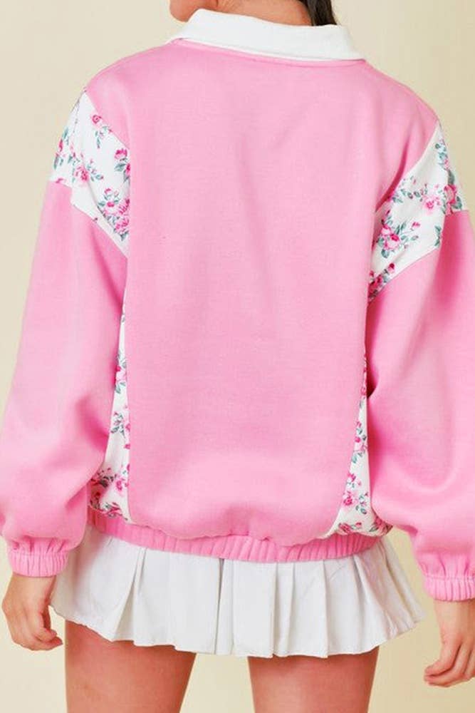 Bubblegum Blossoms Pullover