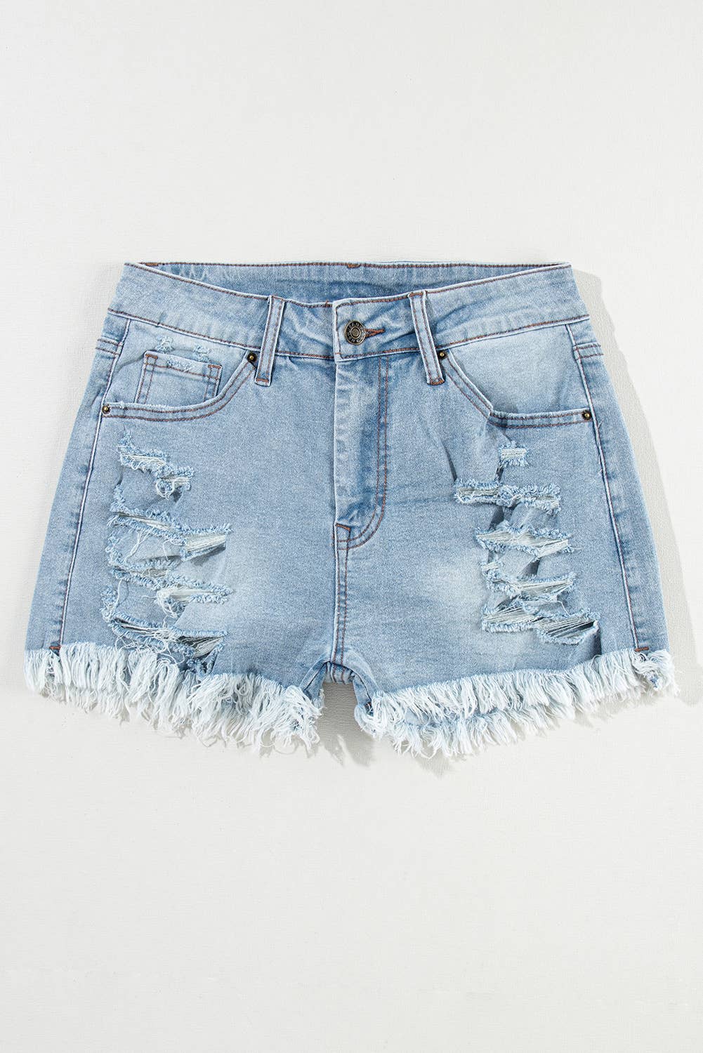 Distressed Jean Shorts